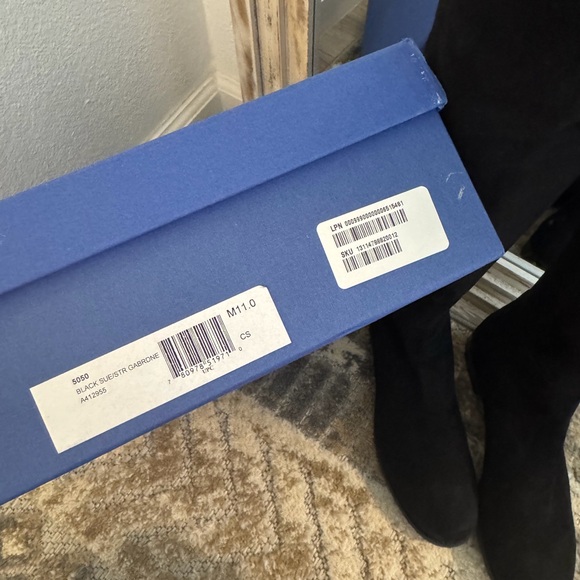 Stuart Weitzman Black Suede Over-the-Knee (OTK) 5050 Boots women’s size 11 - Picture 14 of 15